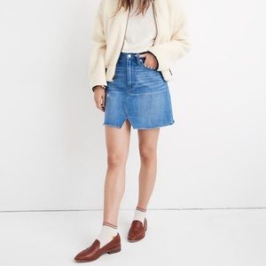 Madewell rigid denim mini skirt 25